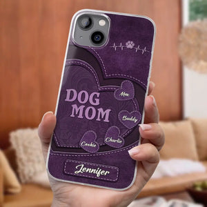 Je te garde à jamais dans mon cœur ! Coque de téléphone transparente personnalisée pour chien et chat ! Cadeau pour les propriétaires et les amoureux des animaux.