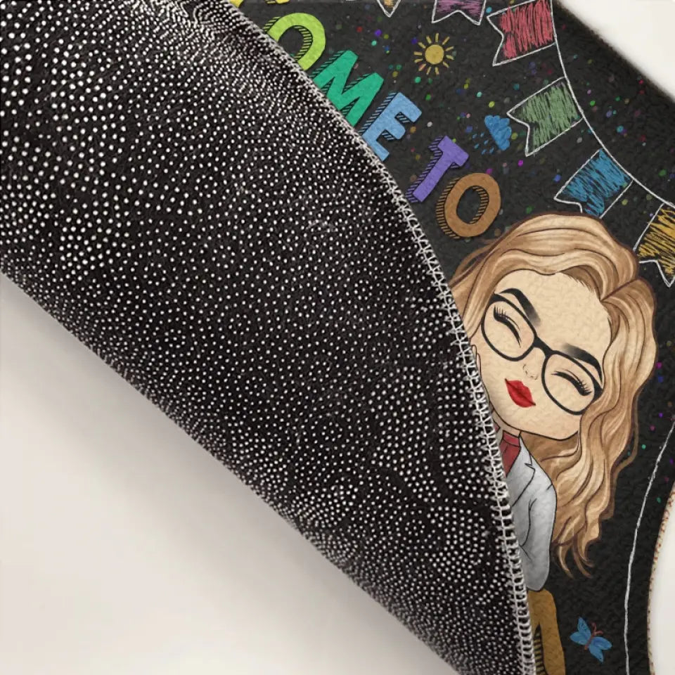 L'art d'enseigner est l'art d'aider à la découverte - Tapis décoratif personnalisé pour enseignant - Cadeau de pendaison de crémaillère pour enseignant