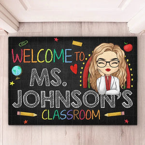 L'art d'enseigner est l'art d'aider à la découverte - Tapis décoratif personnalisé pour enseignant - Cadeau de pendaison de crémaillère pour enseignant