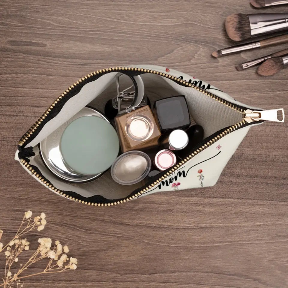 Je t'aime plus que tu ne le sauras jamais - Trousse de maquillage personnalisée pour la famille - Cadeau pour maman, grand-mère