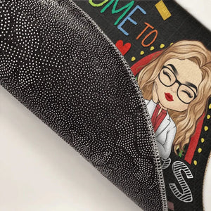 L'art d'enseigner est l'art d'aider à la découverte - Tapis décoratif personnalisé pour enseignant - Cadeau de pendaison de crémaillère pour enseignant