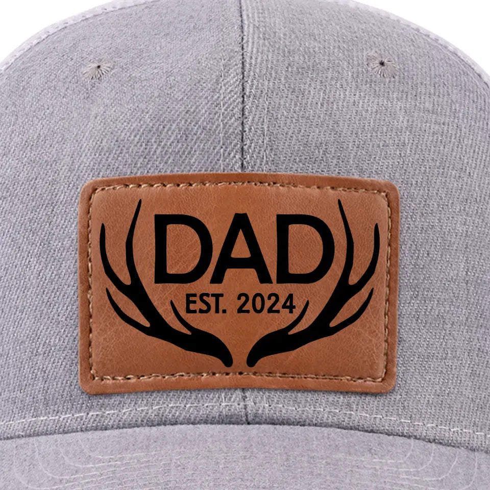 Papa, tu as toujours été mon héros - Chapeau personnalisé en cuir avec patch - Cadeau pour papa, grand-père
