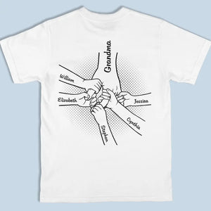 J'aime être grand-mère - T-shirt unisexe personnalisé imprimé recto verso - Cadeau pour maman et grand-mère