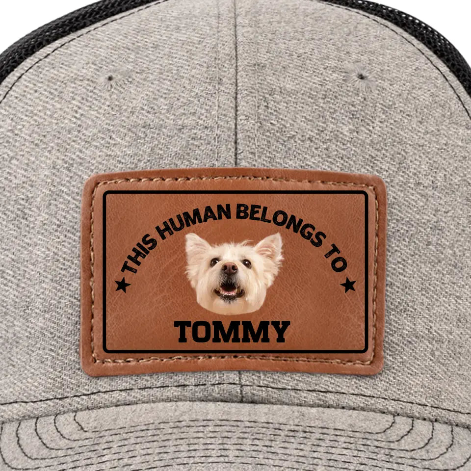 Photo personnalisée : La vie est dure, mais vous la rendez meilleure ! Chapeau en cuir personnalisé pour chien et chat ! Cadeau pour les propriétaires et les amoureux des animaux.