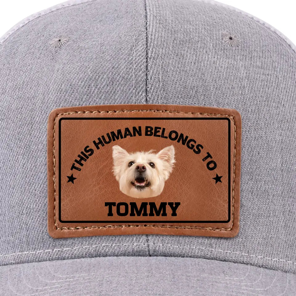 Photo personnalisée : La vie est dure, mais vous la rendez meilleure ! Chapeau en cuir personnalisé pour chien et chat ! Cadeau pour les propriétaires et les amoureux des animaux.