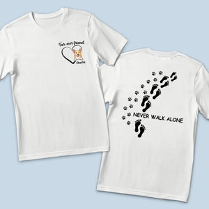 T-shirt unisexe personnalisé « Ami à fourrure » pour chien et chat, imprimé recto verso et recto verso - Cadeau pour propriétaires et amoureux des animaux