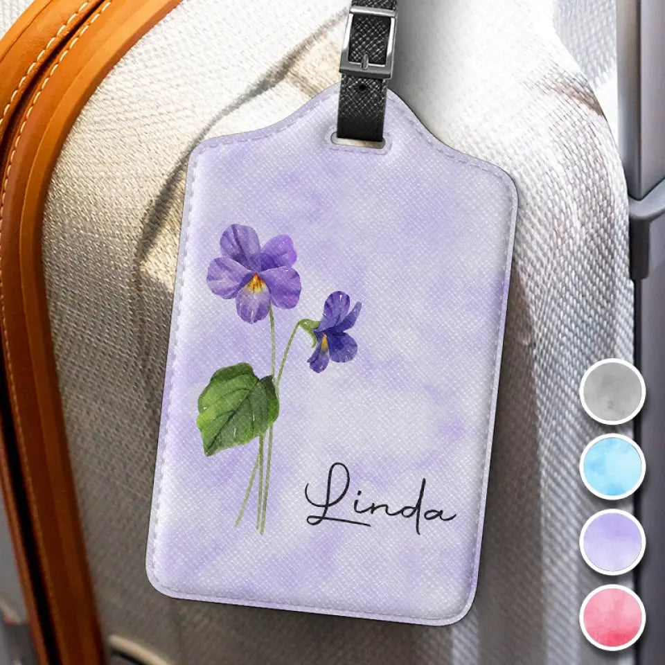 Que tu t'épanouisses comme une fleur - Étiquette de bagage personnalisée Bestie - Cadeau de vacances, cadeau pour meilleures amies, BFF, sœurs