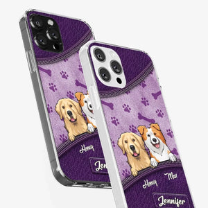 Les chiens nous ont tout donné ! Coque de téléphone transparente personnalisée pour chien ! Cadeau pour les propriétaires et les amoureux des animaux.