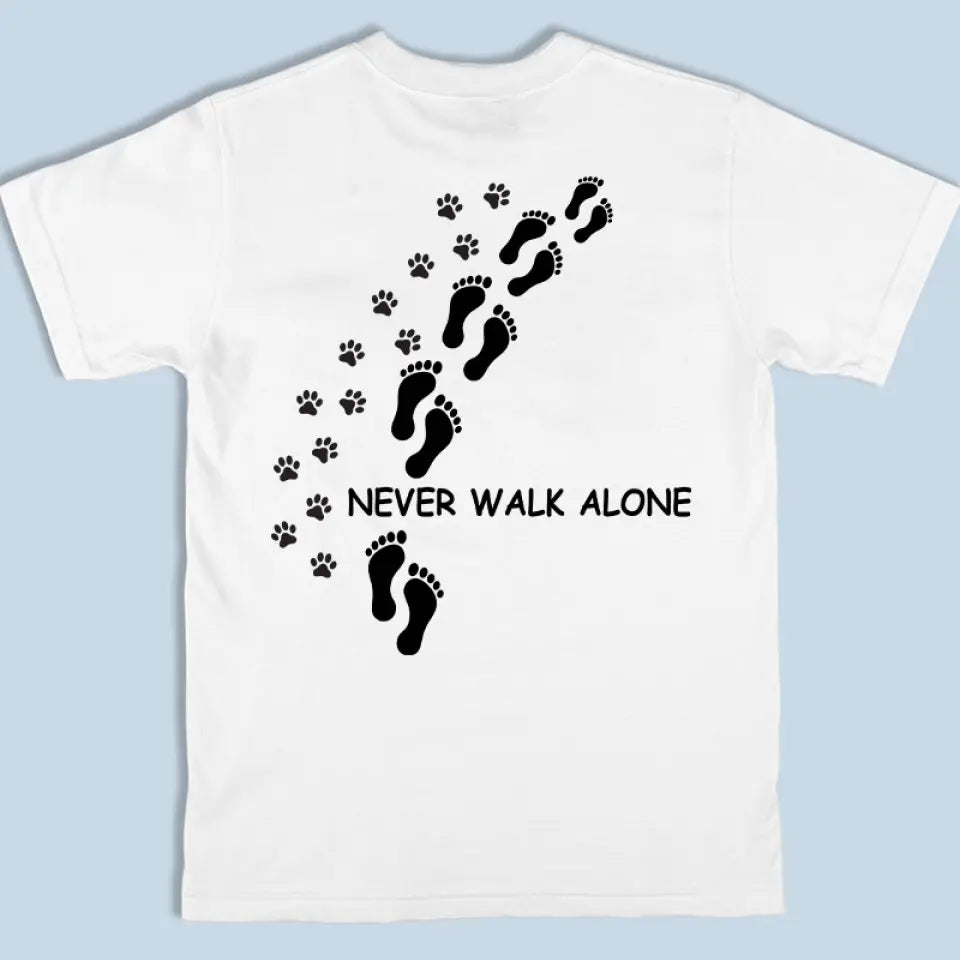 T-shirt unisexe personnalisé « Ami à fourrure » pour chien et chat, imprimé recto verso et recto verso - Cadeau pour propriétaires et amoureux des animaux