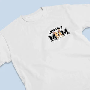 T-shirt unisexe personnalisé « Chien maman » imprimé recto verso – Cadeau pour propriétaires et amoureux des animaux