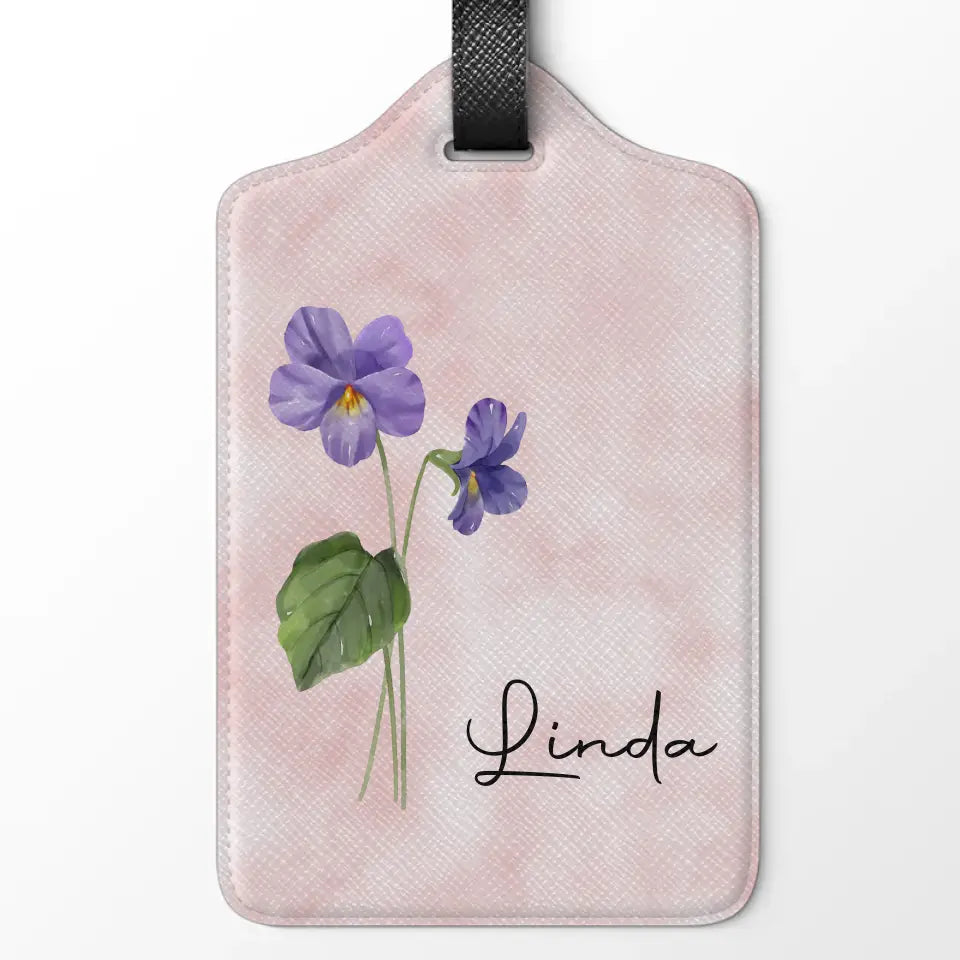 Que tu t'épanouisses comme une fleur - Étiquette de bagage personnalisée Bestie - Cadeau de vacances, cadeau pour meilleures amies, BFF, sœurs