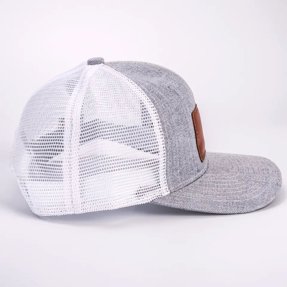 Toujours le meilleur dans mon cœur - Chapeau familial en cuir avec patch - Cadeau pour papa