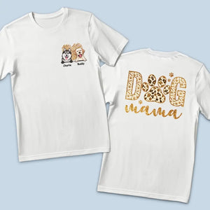 Je t'aime pour toujours, maman chien - T-shirt unisexe personnalisé imprimé recto verso - Cadeau pour propriétaires et amoureux des animaux