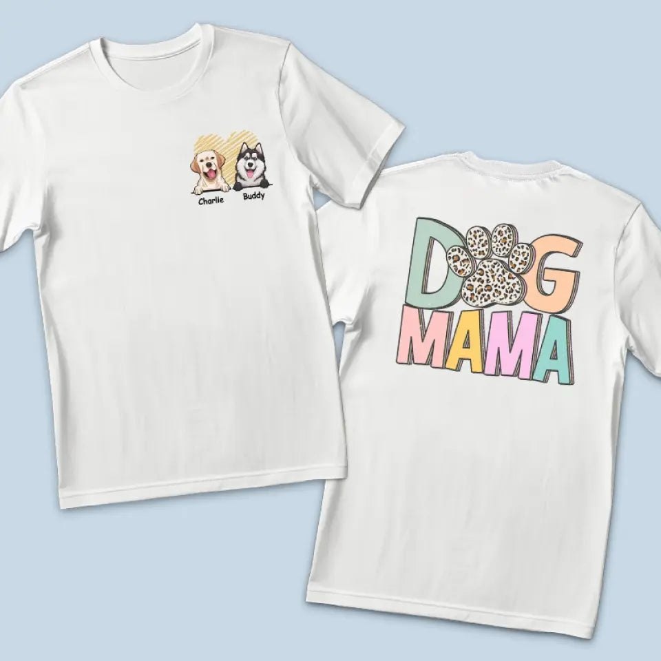 Le chien est le dieu de l'ébat ! T-shirt unisexe personnalisé avec imprimé recto verso et verso. Cadeau pour les propriétaires et les amoureux des animaux.