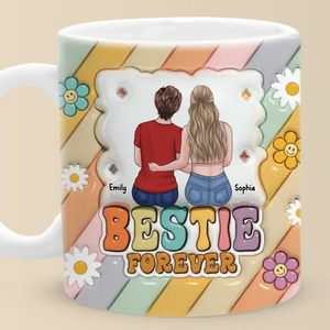 Je suis éternellement reconnaissant de t'avoir eu - Mug personnalisé 3D à effet gonflé - Cadeau pour les meilleurs amis, les meilleures amies, les sœurs