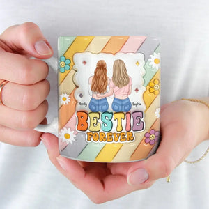Je suis éternellement reconnaissant de t'avoir eu - Mug personnalisé 3D à effet gonflé - Cadeau pour les meilleurs amis, les meilleures amies, les sœurs