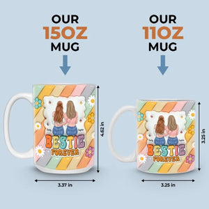 Je suis éternellement reconnaissant de t'avoir eu - Mug personnalisé 3D à effet gonflé - Cadeau pour les meilleurs amis, les meilleures amies, les sœurs