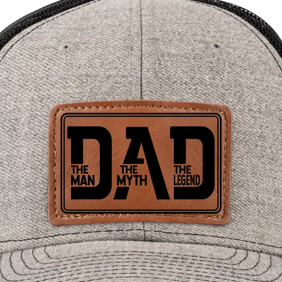 L'amour d'un père est éternel - Chapeau familial en cuir - Cadeau pour papa