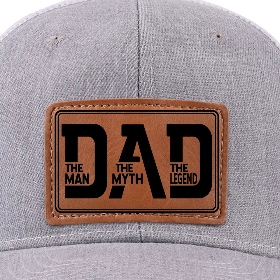 L'amour d'un père est éternel - Chapeau familial en cuir - Cadeau pour papa