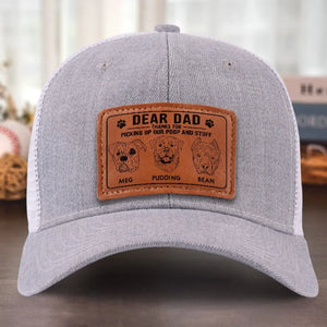 Votre fidèle chiot vous sera éternellement reconnaissant ! Chapeau en cuir personnalisé pour chien ! Cadeau pour les propriétaires et les amoureux des animaux.