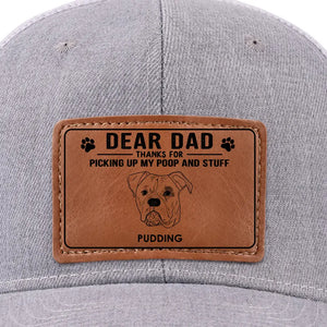 Votre fidèle chiot vous sera éternellement reconnaissant ! Chapeau en cuir personnalisé pour chien ! Cadeau pour les propriétaires et les amoureux des animaux.