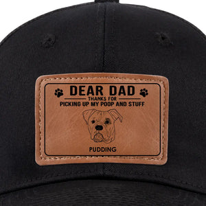 Votre fidèle chiot vous sera éternellement reconnaissant ! Chapeau en cuir personnalisé pour chien ! Cadeau pour les propriétaires et les amoureux des animaux.