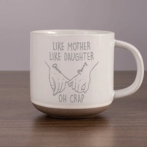 Telle mère, telle fille - Tasse en céramique personnalisée pour la famille - Cadeau pour maman, grand-mère
