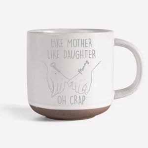 Telle mère, telle fille - Tasse en céramique personnalisée pour la famille - Cadeau pour maman, grand-mère