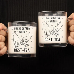 Tu seras toujours mon meilleur ami - Mug en verre personnalisé Bestie - Cadeau pour les meilleures amies, les meilleures amies et les sœurs