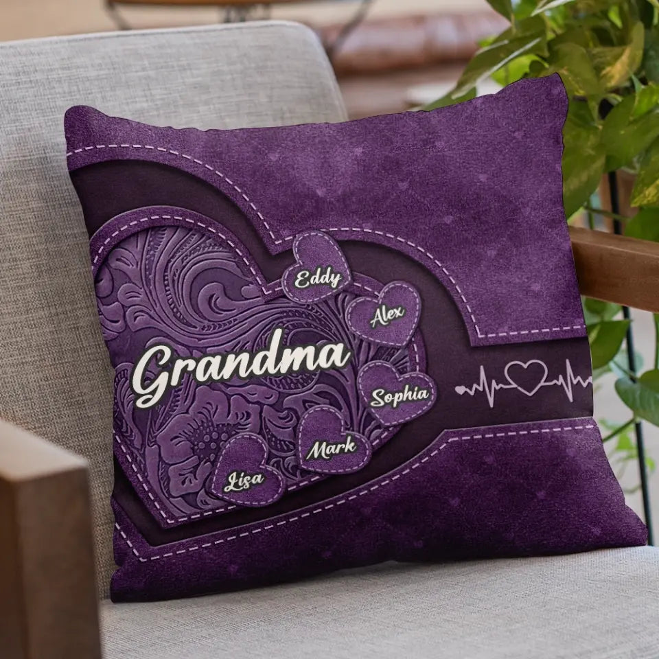 Les grands-mères sont des mamans avec beaucoup de pratique - Coussin personnalisé pour la famille - Cadeau pour maman, grand-mère