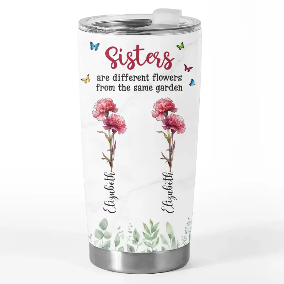 Un jardin fier - Gobelet personnalisé pour meilleure amie - Cadeau pour meilleures amies, meilleures amies, sœurs