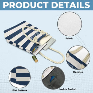Trouvez ce qui vous donne de la joie et allez-y - Sac de plage personnalisé Bestie - Cadeau de vacances d'été pour meilleures amies, BFF, sœurs