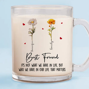 Nous vous promettons que vous n'aurez pas à les affronter seul - Tasse en verre personnalisée Bestie - Cadeau pour les meilleurs amis, BFF, sœurs