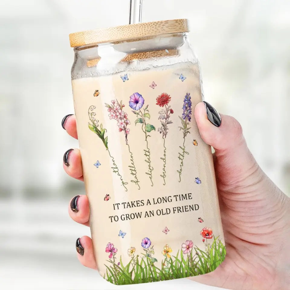 Je te choisirais - Tasse en verre personnalisée pour meilleure amie, tasse à café glacé - Cadeau pour meilleures amies, meilleures amies, sœurs