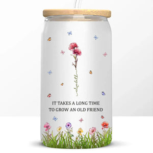 Je te choisirais - Tasse en verre personnalisée pour meilleure amie, tasse à café glacé - Cadeau pour meilleures amies, meilleures amies, sœurs