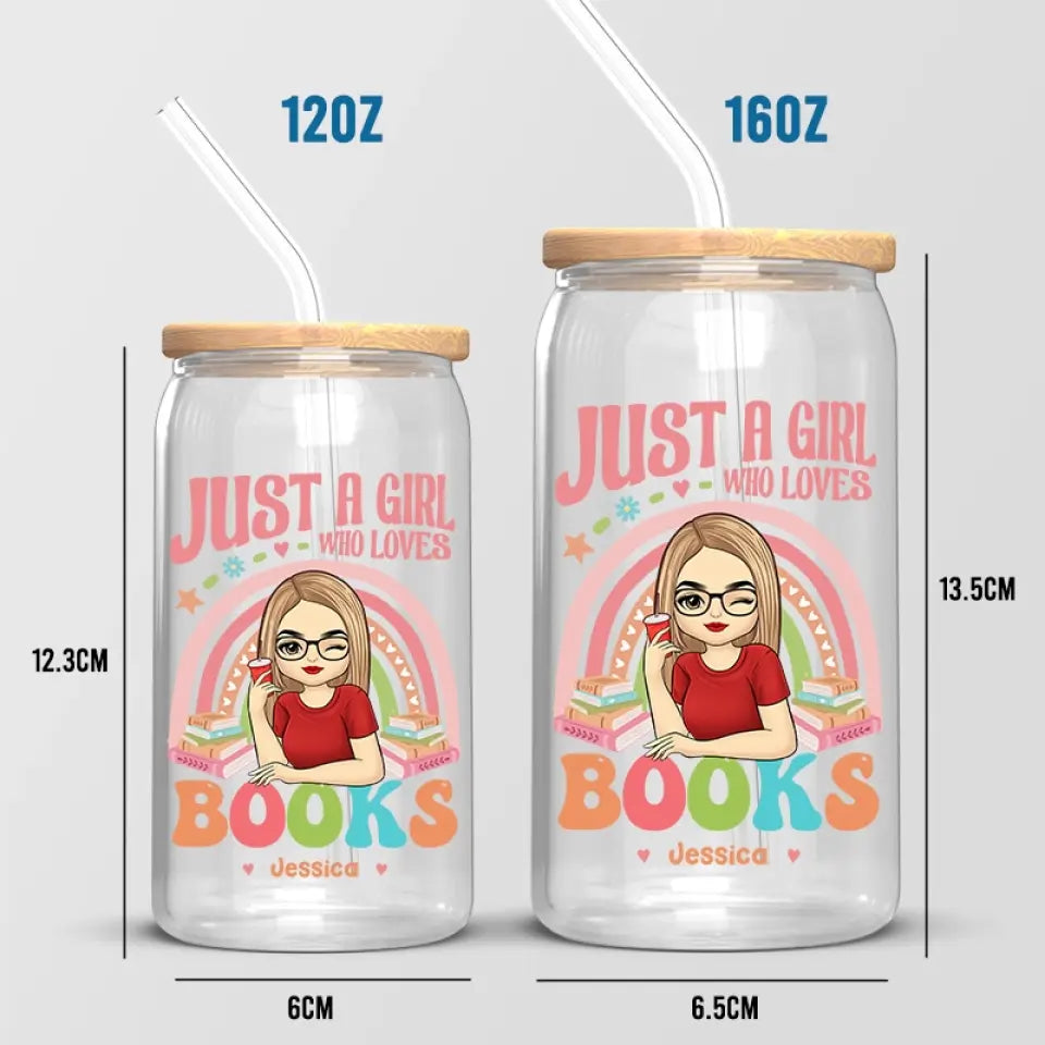 La lecture est magique - Tasse en verre personnalisée, tasse à café glacé - Cadeau pour les amoureux des livres