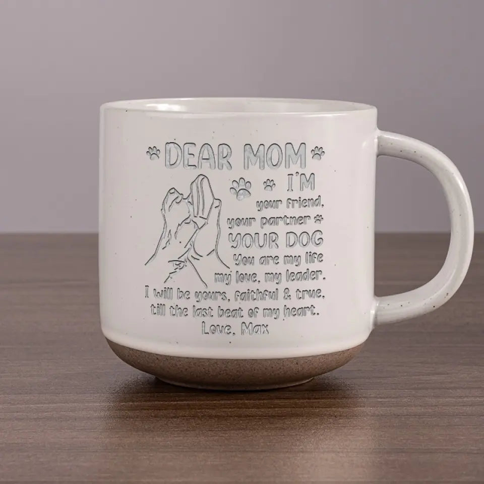 Je suis ton ami - Mug en céramique personnalisé pour chien - Cadeau pour les propriétaires d'animaux et les amoureux des animaux