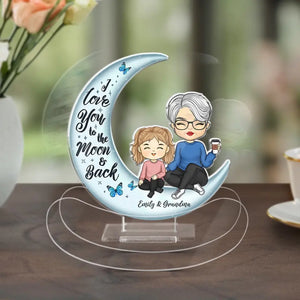 Toujours ma mère, toujours mon amie - Support à secousses personnalisé en acrylique pour la famille - Cadeau pour maman, grand-mère