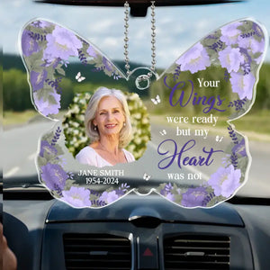 Photo personnalisée « Je suis toujours avec toi » - Ornement de voiture personnalisé commémoratif - Forme personnalisée en acrylique - Cadeau de condoléances pour les membres de la famille