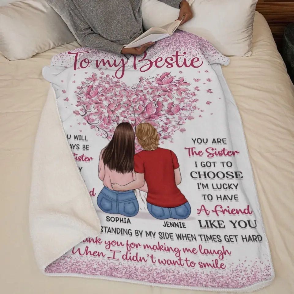 J'ai de la chance d'avoir un ami comme toi - Couverture personnalisée Bestie - Cadeau pour les meilleurs amis, BFF, sœurs