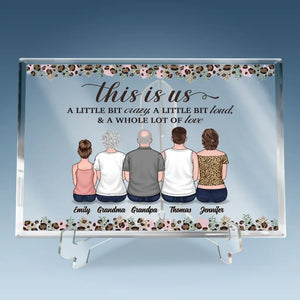 Ensemble, c'est un endroit magnifique où vivre - Plaque rectangulaire en acrylique personnalisée pour la famille - Cadeau pour les membres de la famille