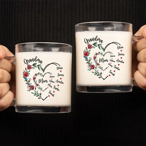 Tasse en verre personnalisée « Maman, grand-mère » – Cadeau pour maman et grand-mère