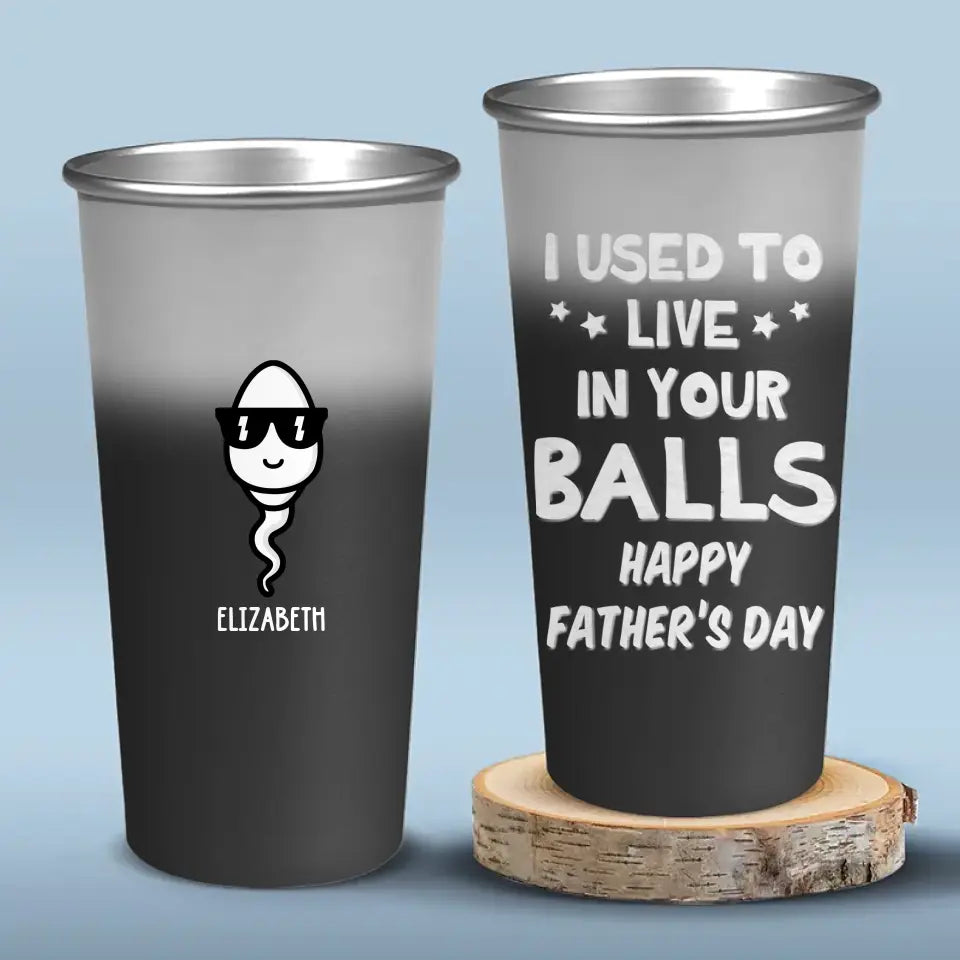 Les enfants voient la magie parce qu'ils la recherchent - Tasse personnalisée en aluminium à couleur changeante - Fête des pères, cadeau pour papa