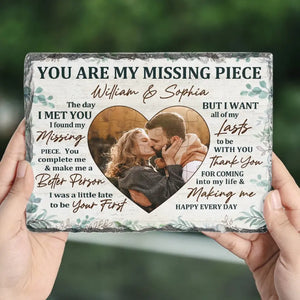 Photo personnalisée « Je veux que tous mes derniers jours soient avec toi » - Pierre rectangulaire personnalisée avec support pour couple - Cadeau pour mari et femme, anniversaire