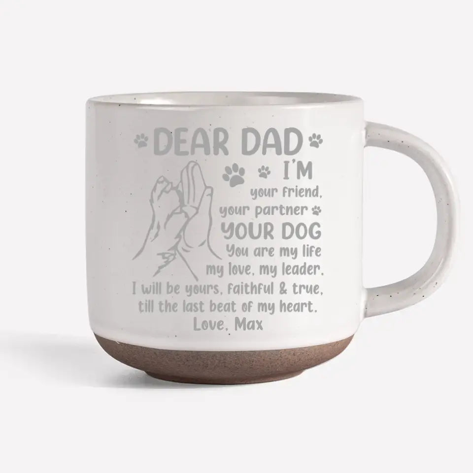 Je suis ton ami - Mug en céramique personnalisé pour chien - Cadeau pour les propriétaires d'animaux et les amoureux des animaux