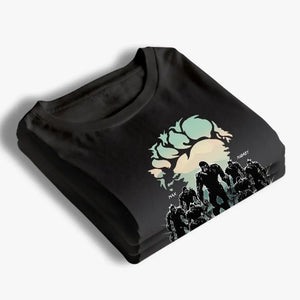 La vie est un voyage partagé avec Bigfoot Dad - T-shirt unisexe personnalisé pour la famille, sweat à capuche, sweat-shirt - Cadeau pour papa, grand-père