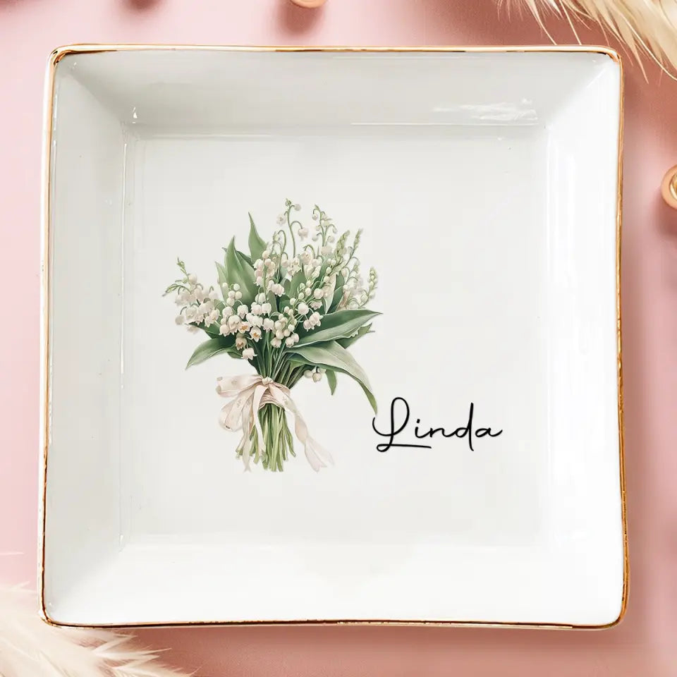Les fleurs ne se racontent pas, elles se montrent - Porte-bijoux personnalisé pour meilleure amie - Cadeau pour meilleures amies, meilleures amies, sœurs