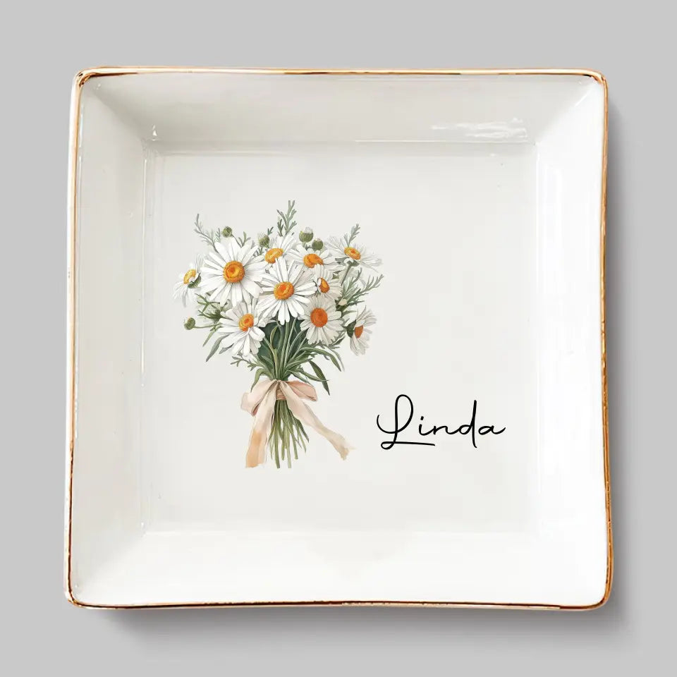 Les fleurs ne se racontent pas, elles se montrent - Porte-bijoux personnalisé pour meilleure amie - Cadeau pour meilleures amies, meilleures amies, sœurs