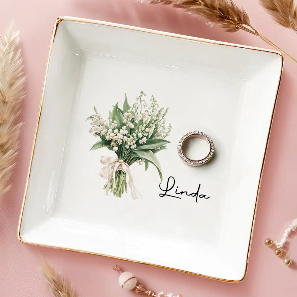 Les fleurs ne se racontent pas, elles se montrent - Porte-bijoux personnalisé pour meilleure amie - Cadeau pour meilleures amies, meilleures amies, sœurs