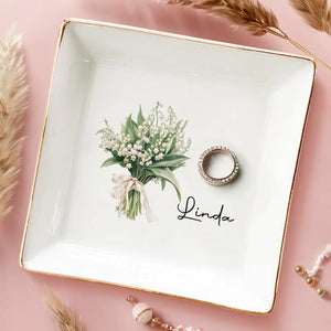 Les fleurs ne se racontent pas, elles se montrent - Porte-bijoux personnalisé pour meilleure amie - Cadeau pour meilleures amies, meilleures amies, sœurs
